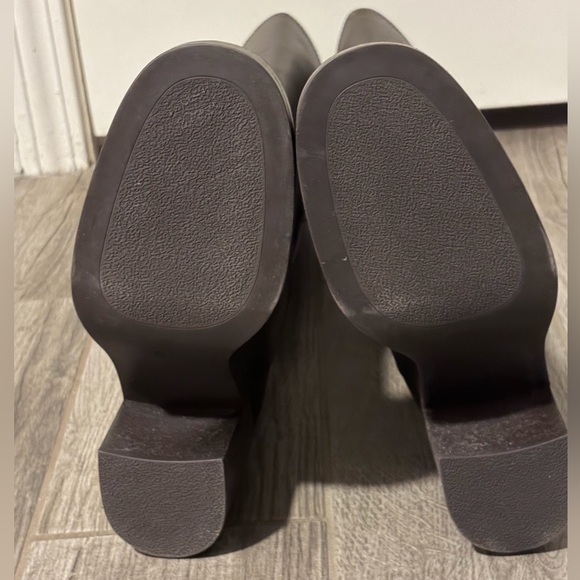 Zara Wide Heeled Leather Boots 39 - Picture 12 of 12